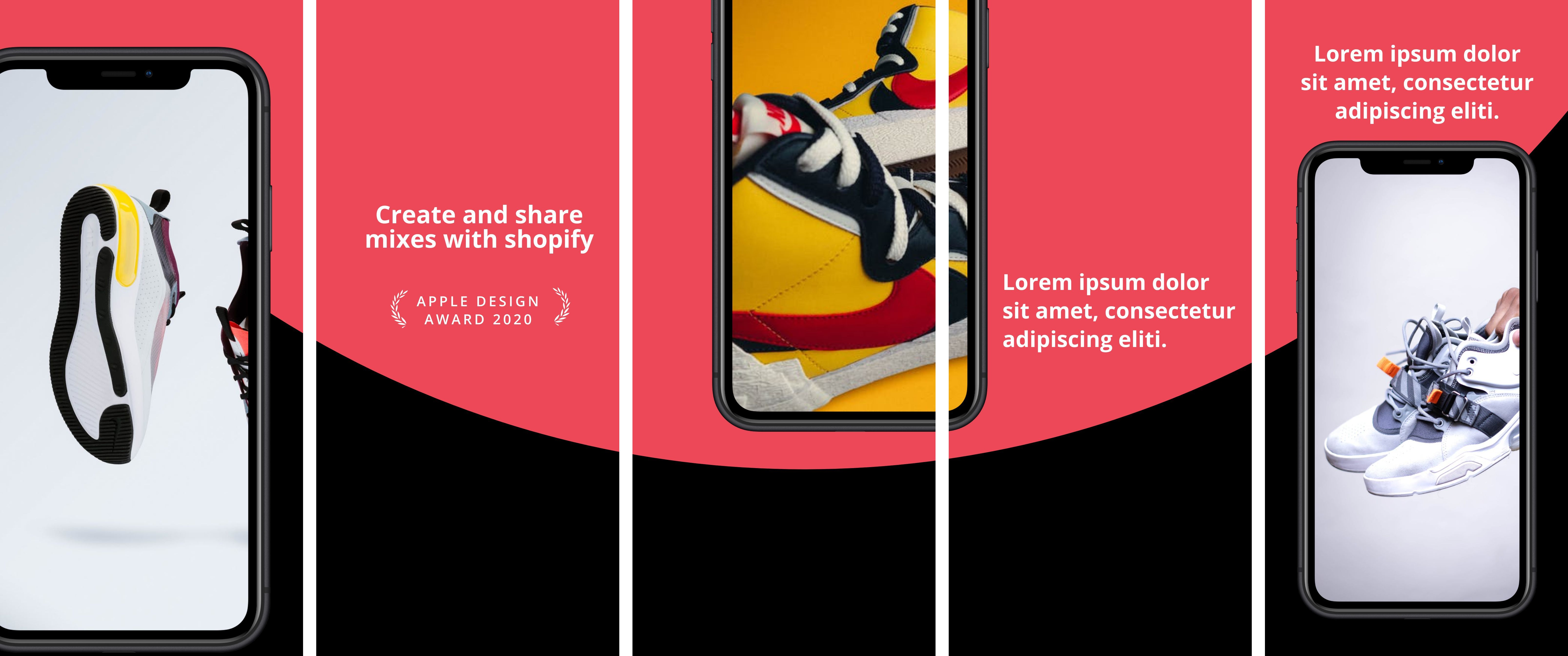 App Store Panorama Screenshot - iPhone XS Max 23 template. Quickly edit fonts, text, colors, and more for free.