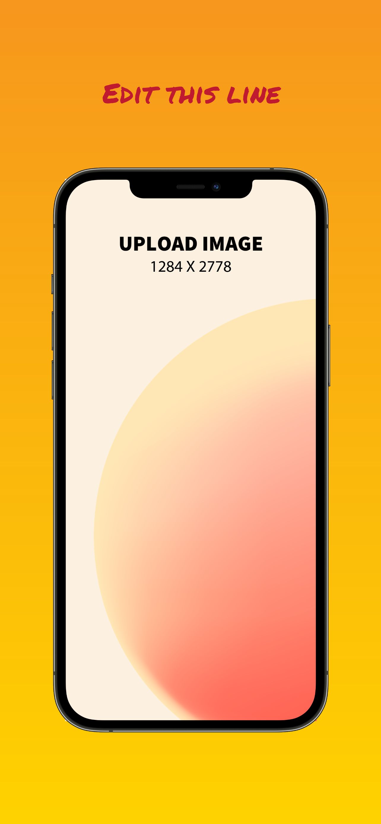 iPhone 12 Pro Max Screenshot 65 template. Quickly edit text, colors, images, and more for free.