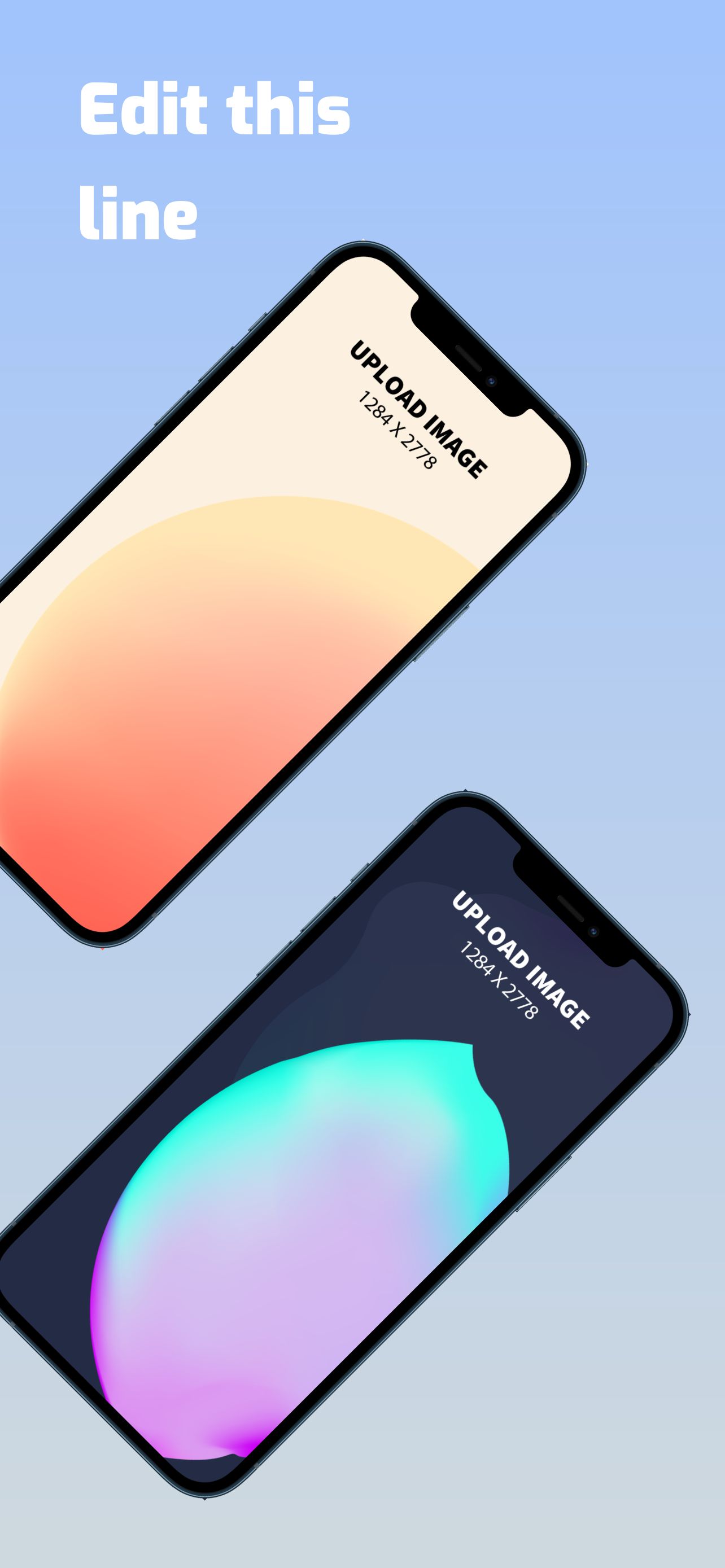iPhone 12 Pro Max Screenshot 9 template. Quickly edit text, colors, images, and more for free.