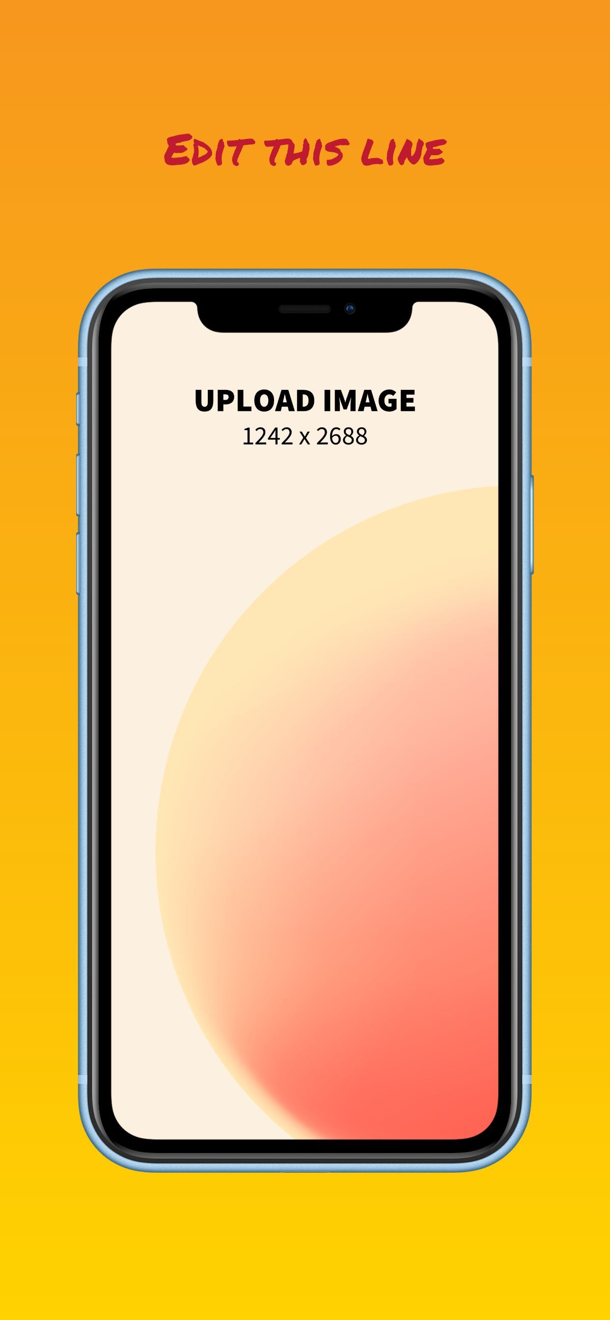 iPhone XS Max Screenshot 66 template. Quickly edit text, colors, images, and more for free.