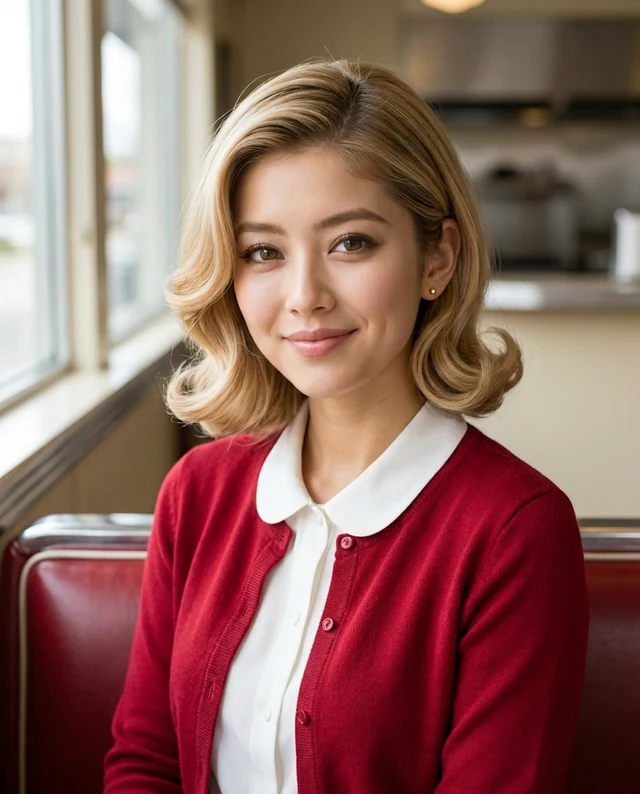 1950s America example with women’s styling