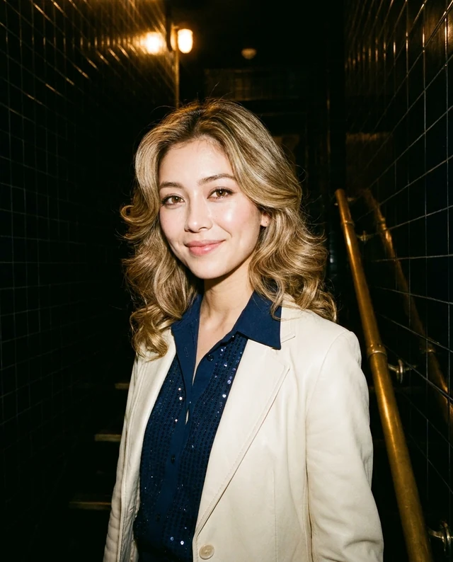 Club Stairwell, women styling on an AI model