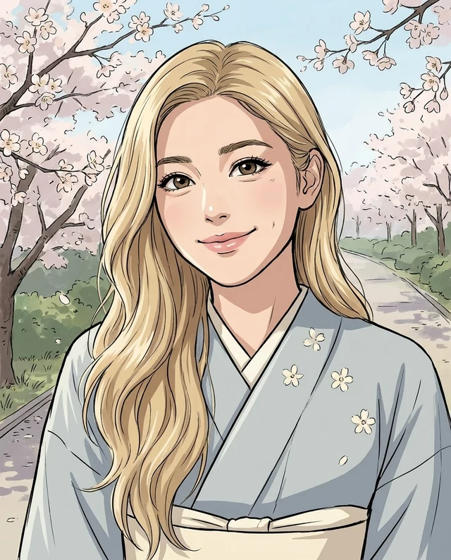 Sakura Anime, women styling