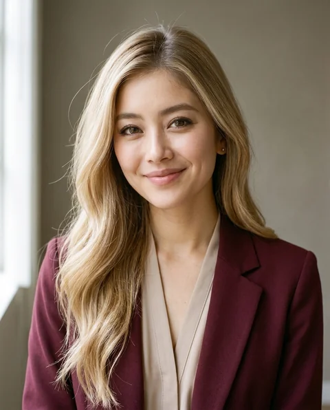 Burgundy and stone, women styling