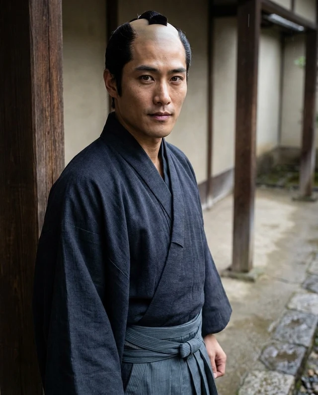 Edo Portraits example with men’s styling