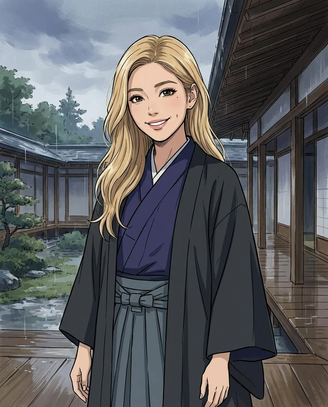 Samurai Anime, women styling