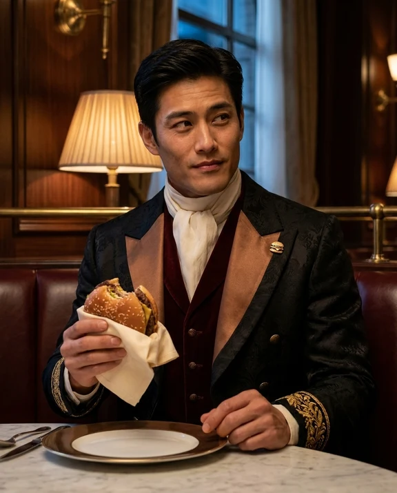 Burger baron, men styling