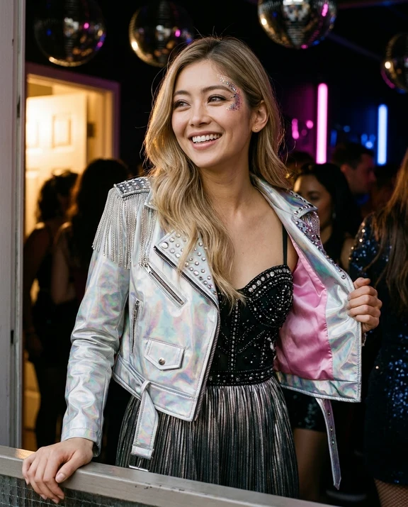 2016 afterparty, women styling on an AI model