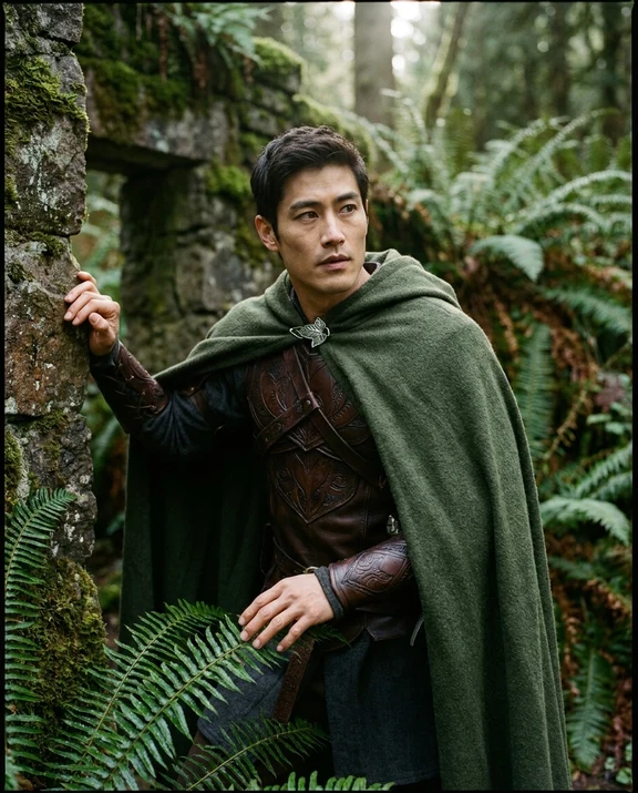 Forest guardian, men styling on an AI model