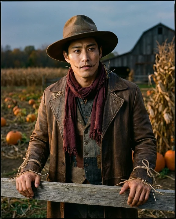 Autumn scarecrow, men styling