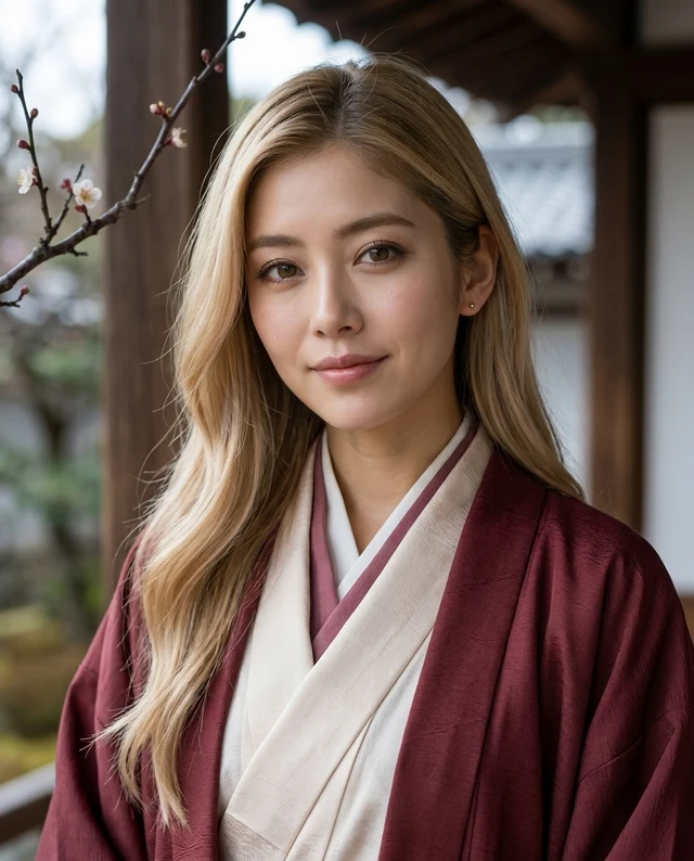 Plum Garden, women styling on an AI model