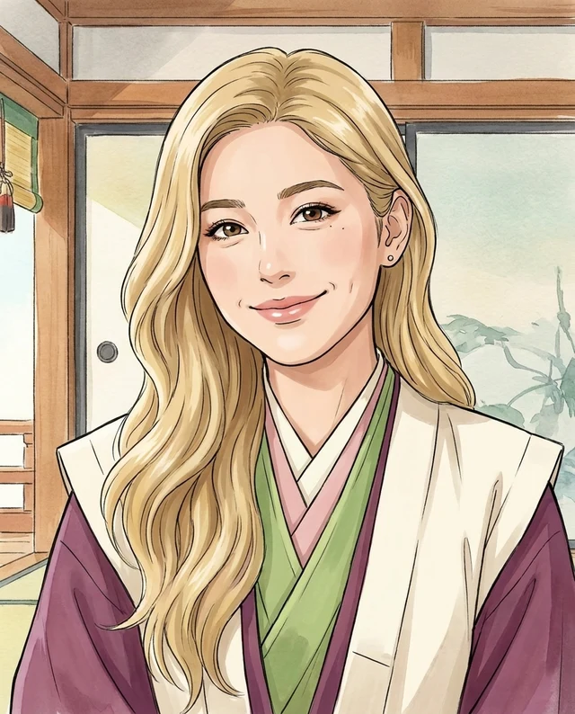 Court Silk Anime, women styling