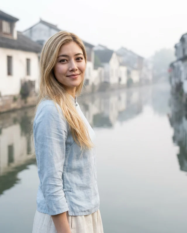 Jiangnan Water Towns example with women’s styling
