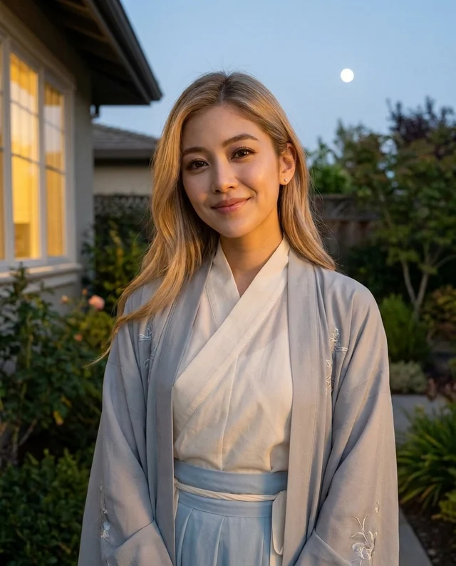 Mid-Autumn Festival example with women’s styling