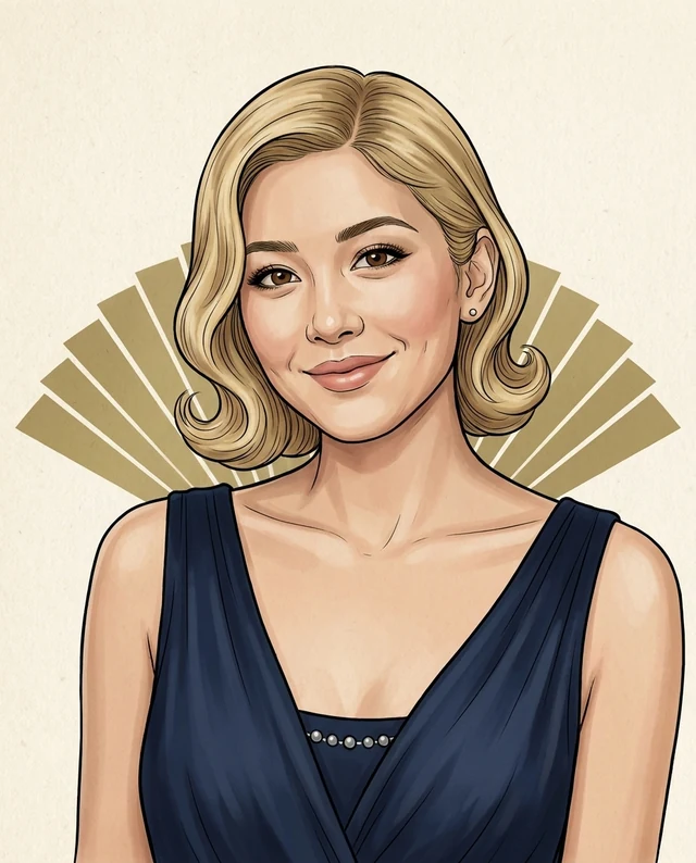 Twenties Profile Avatar, women styling on an AI model