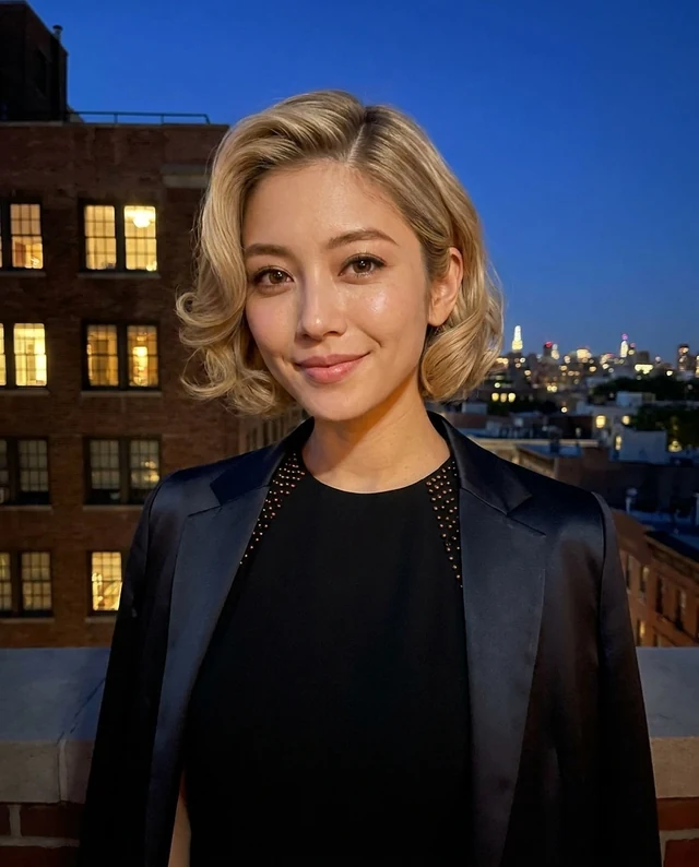 Rooftop After Dark, women styling