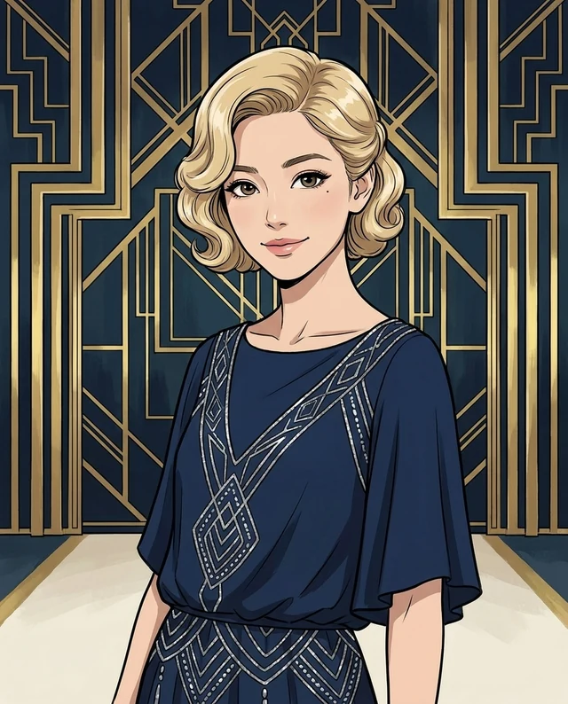 Deco Ballroom Anime, women styling