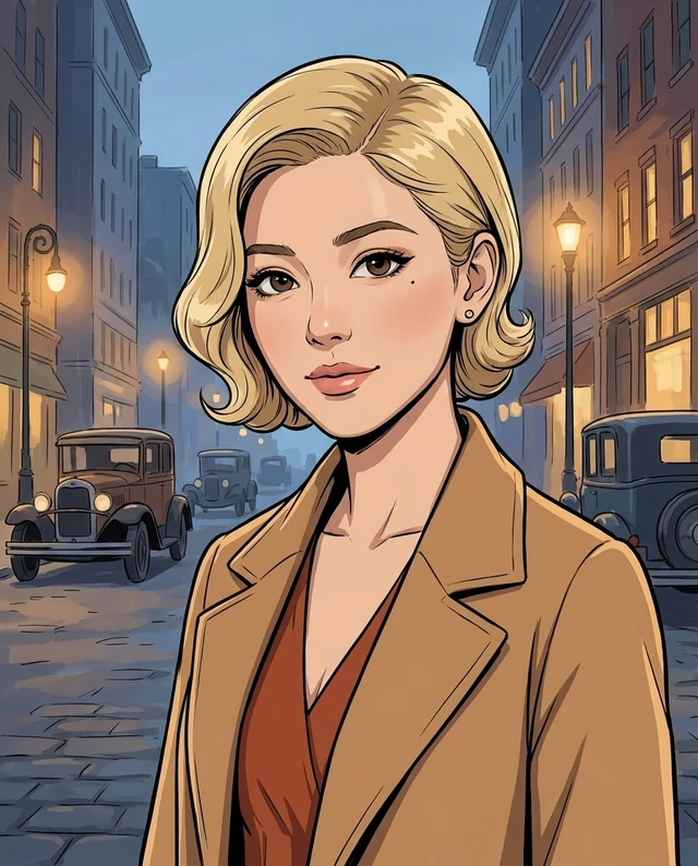 City Twilight Anime, women styling on an AI model