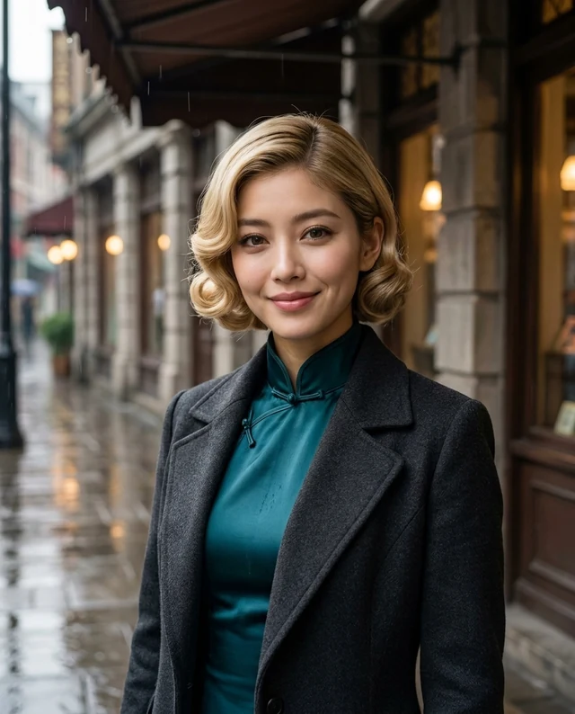 Rain on Nanjing Road, women styling