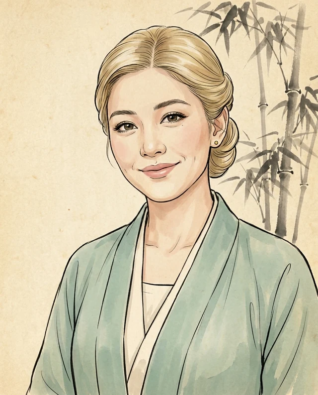 Song Profile Avatar, women styling on an AI model