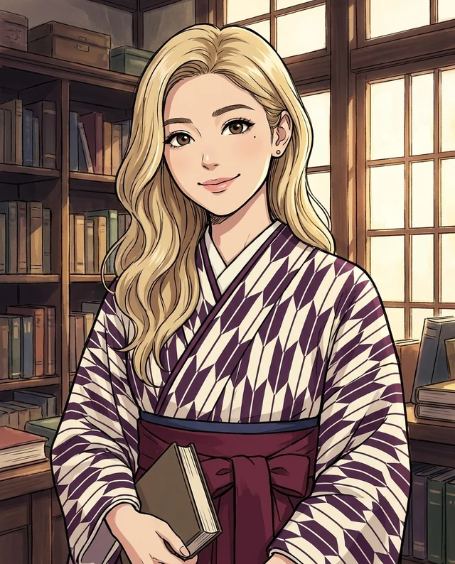 Hakama Anime, women styling