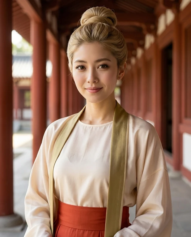 Tang Court example with women’s styling