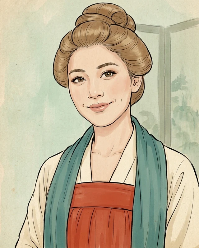 Tang Profile Avatar, women styling on an AI model