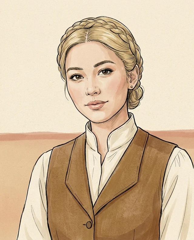 Western Profile Avatar, women styling on an AI model