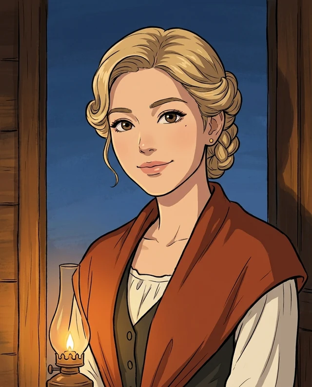 Lantern Ranch Anime, women styling on an AI model