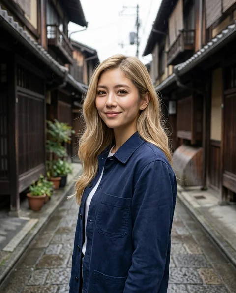 Kyoto lane, women styling