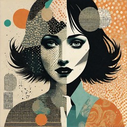 Halftone Dystopian 1  style example