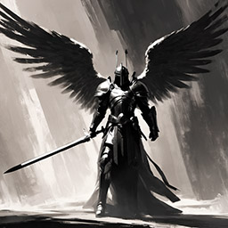 Painting Black White 1 style example