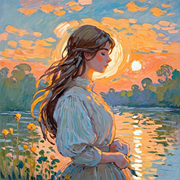 Painting Claude Monet 1 style example