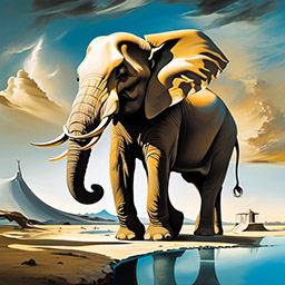 Painting Salvador Dali 1 style example