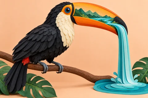 Waterfall Toucan