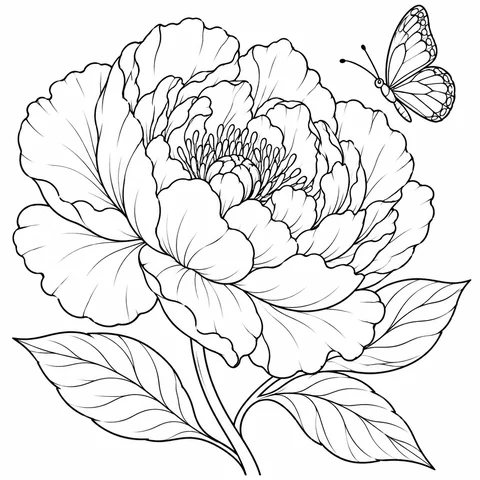 Botanical Coloring Page